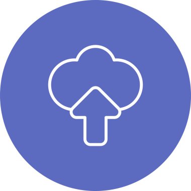 Bulut hesaplama simgesi vektör illüstrasyonu           