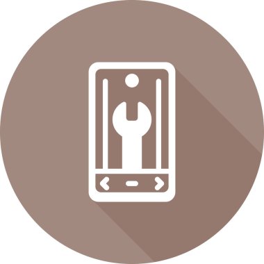 akıllı telefon web simgesi vektör çizimi 