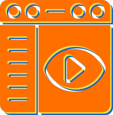 Tarayıcı web simgesi, basit illüstrasyon