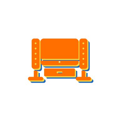 Ana Tiyatro Sistemi simgesinin vektör illüstrasyonu 