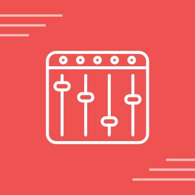 Karıştırıcı. Web simgesi basit illüstrasyon