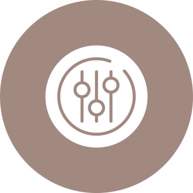 Eşitleyici modern simgenin vektör illüstrasyonu