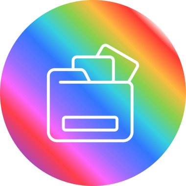 Belge Depolama, dizin simgesi, vektör illüstrasyonu