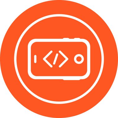 Tablet bilgisayar satırı simgesinin vektör çizimi. 