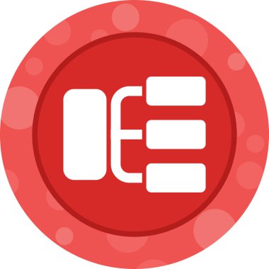 hiyerarşi. Web simgesi basit illüstrasyon 