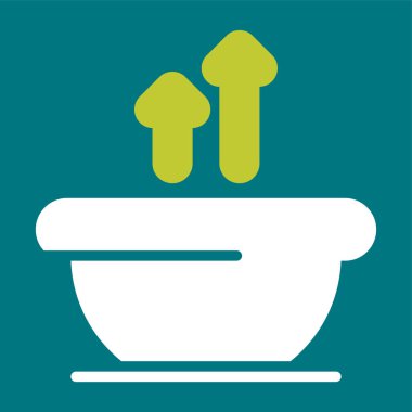 Çorba. Web simgesi basit tasarım