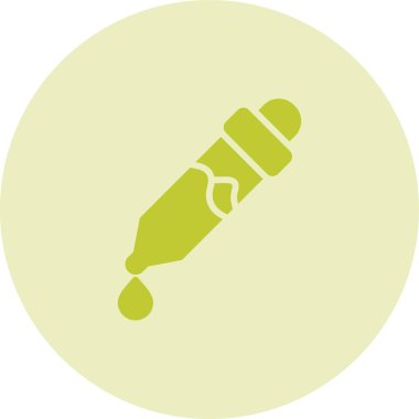 pipette simgesi, web basit illüstrasyon