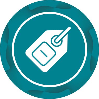 etiket web simgesi vektör illüstrasyonu 