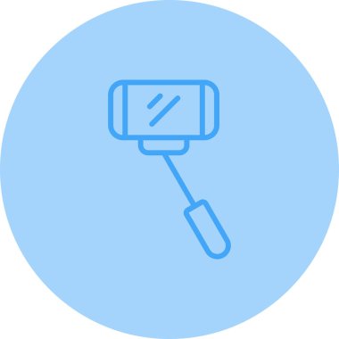selfie çubuğu simgesi, web basit illüstrasyon