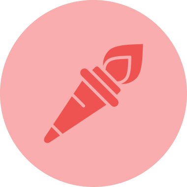 Meşale Web simgesi vektör illüstrasyonu     