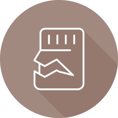 Sd Card web simgesi, basit vektör illüstrasyonu