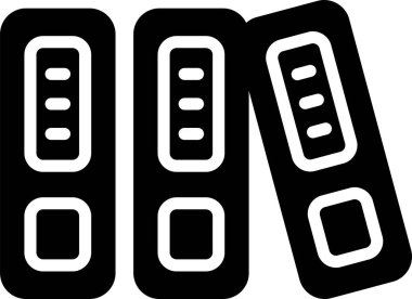 Belge Arşivleme Web simgesi vektör illüstrasyonu