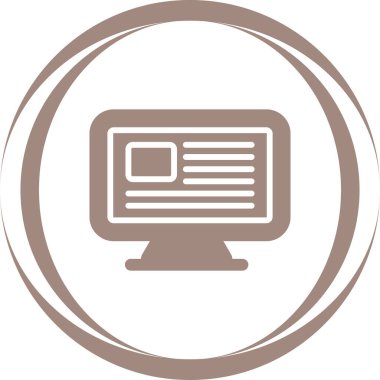 Bilgisayar web simge vektör çizim