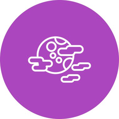 Bulut. Web simgesi basit illüstrasyon 