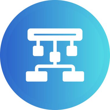 hiyerarşi. Web simgesi basit illüstrasyon 