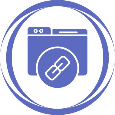 Bağlantı simgesinin vektör illüstrasyonu
