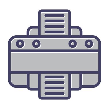Yazıcı web simge vektör çizim 
