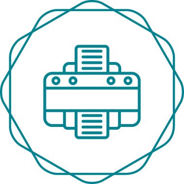 Yazıcı web simge vektör çizim 
