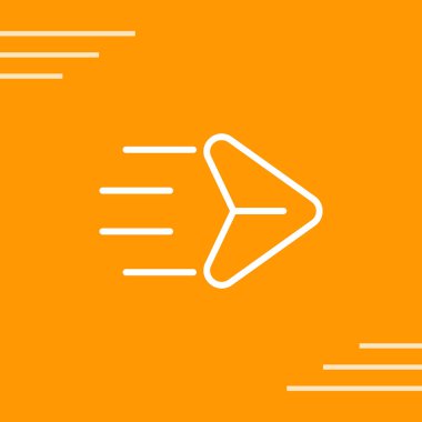 posta simgesi, vektör illüstrasyonu basit tasarım gönder