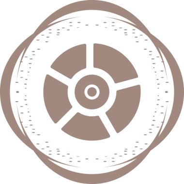 Pie Chart Simgesi modaya uygun düz stil. Web sitenizin tasarımı için grafik sembolü, logo, uygulama, UI. Vektör illüstrasyonu