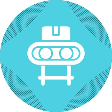 Taşıyıcı Şerit simgesi, vektör illüstrasyonu 