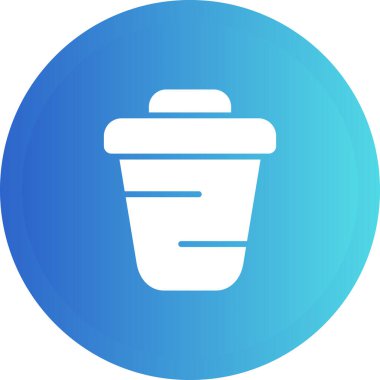 Geri dönüşüm kutusu simgesinin vektör çizimi 