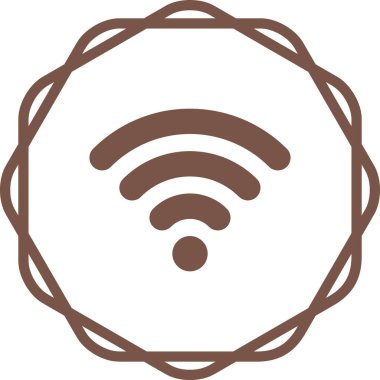wifi sinyal ağ simgesi, vektör illüstrasyonu 