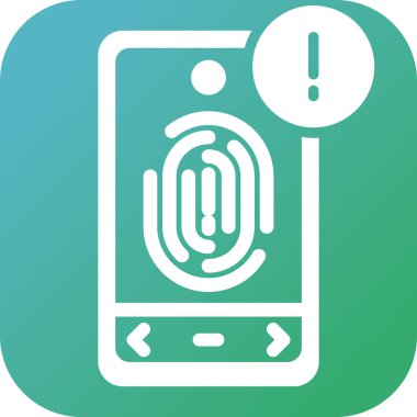 Biyometrik Tanımlama simgesinin vektör çizimi