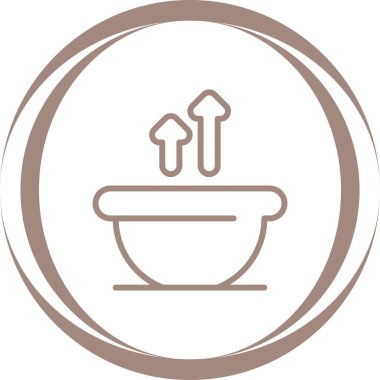 Çorba. Web simgesi basit tasarım