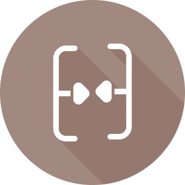 beyaz arkaplanda izole edilmiş simge vektörünü birleştir