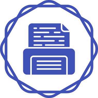 belge web simgesi vektör illüstrasyonu