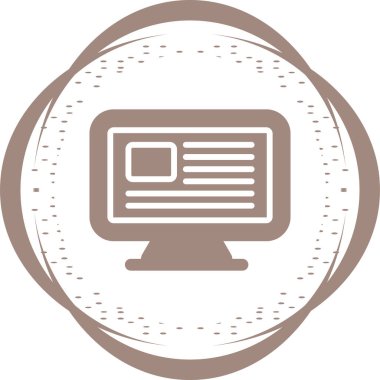 Bilgisayar web simge vektör çizim