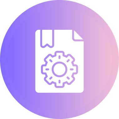 belge web simgesi, vektör illüstrasyonu