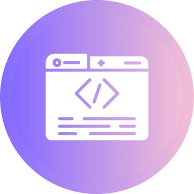 Programlama simgesinin vektör illüstrasyonu