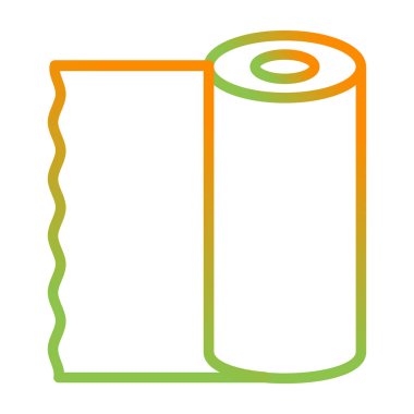 Plastik kaplama simgesi, vektör illüstrasyonu 