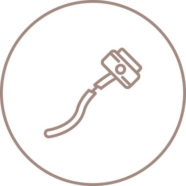 Kırık Kablo ağ simgesi, basit vektör illüstrasyonu