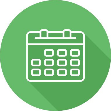 Takvim. Web simgesi basit illüstrasyon 