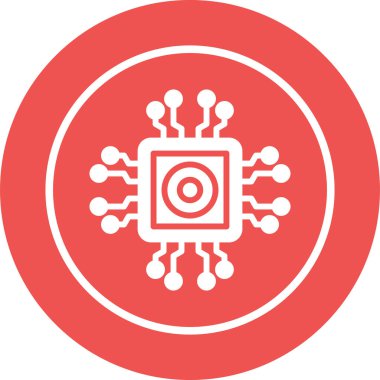 Çip. Web simgesi basit illüstrasyon 