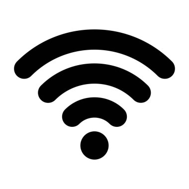 wifi sinyal ağ simgesi, vektör illüstrasyonu 