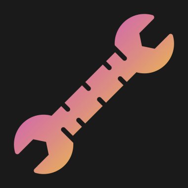 İngiliz anahtarı. Web simgesi basit illüstrasyon