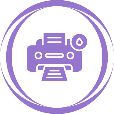 Inkjet Yazıcı vektör simgesi basit illüstrasyon