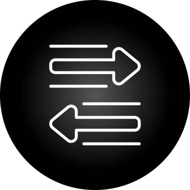 iki ok simge vektör çizim