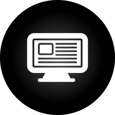 Bilgisayar web simge vektör çizim
