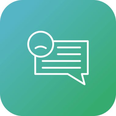 Müşteri memnuniyetsizliği simgesinin vektör çizimi