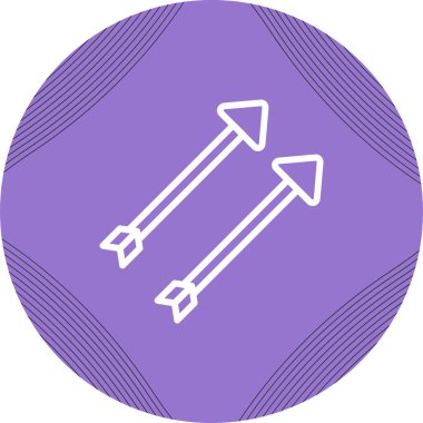 iki ok simge vektör çizim