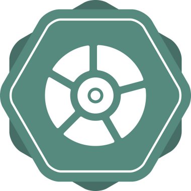 Pie Chart Simgesi modaya uygun düz stil. Web sitenizin tasarımı için grafik sembolü, logo, uygulama, UI. Vektör illüstrasyonu