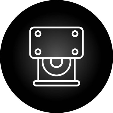 CD ROM sürücüsü. Web simgesi basit illüstrasyon