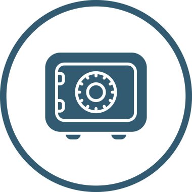 Güvendesin. Web simgesi basit illüstrasyon      