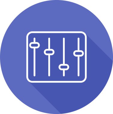 Eşitleyici modern simgenin vektör illüstrasyonu