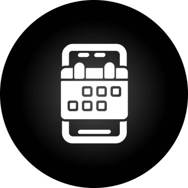 Uygulama simgesi, vektör illüstrasyonu rezervasyon